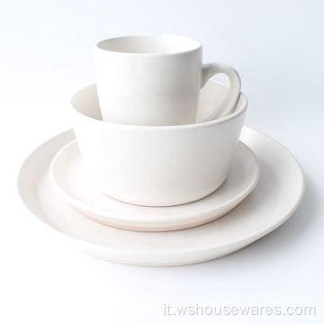 All&#39;ingrosso ceramica per stoviglie in ceramica color white stetware